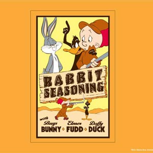 Looney Tunes Rabbit Seasoning Steam Deck Handheld Gaming Computer Skin